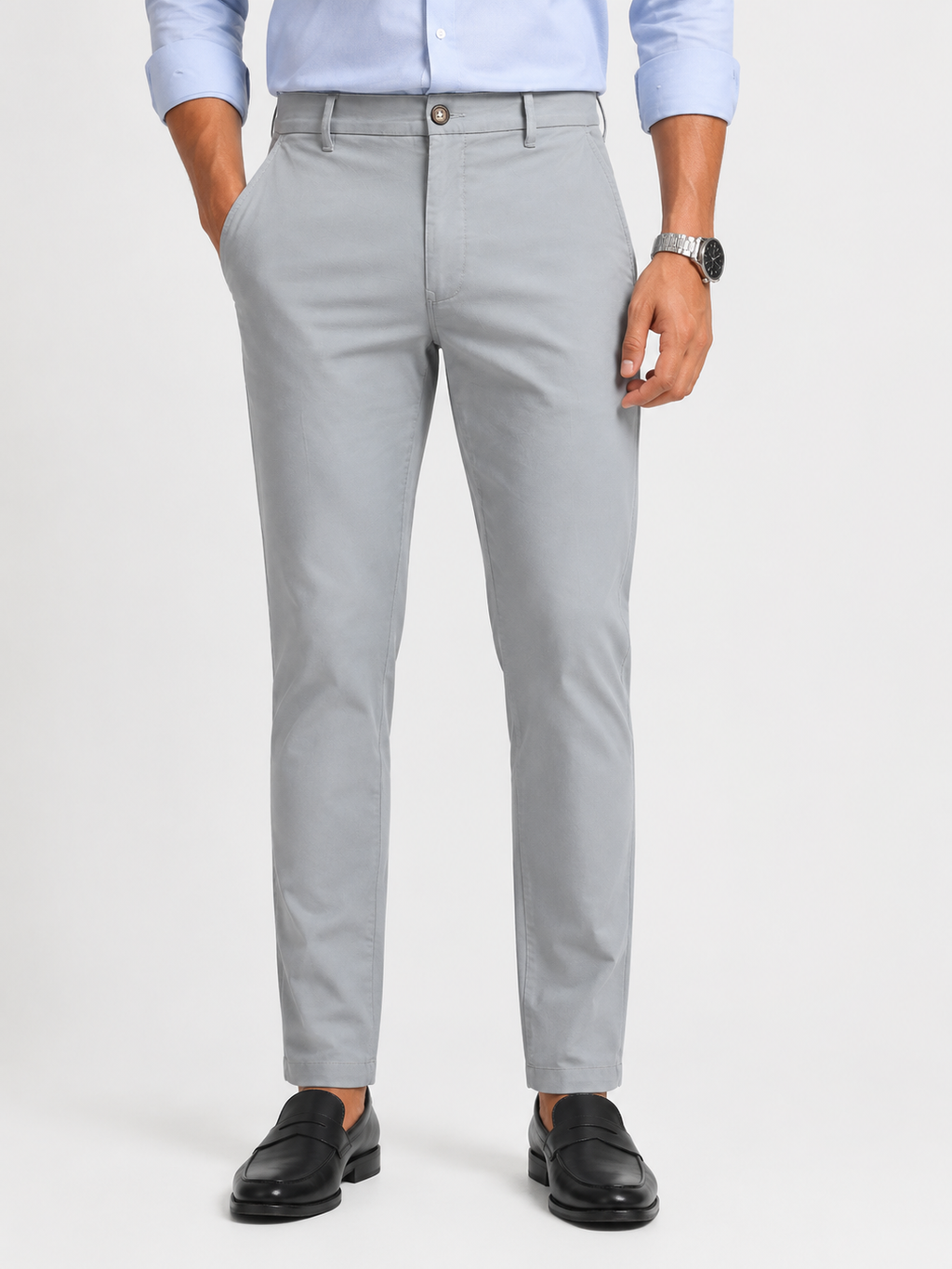 Grey Gap Twill Trouser
