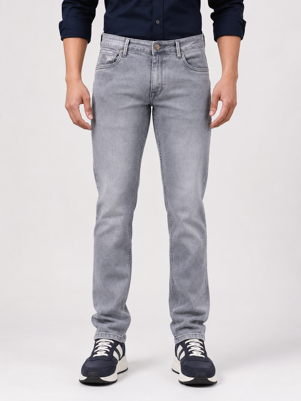 Dark Grey Slim Fit Denim