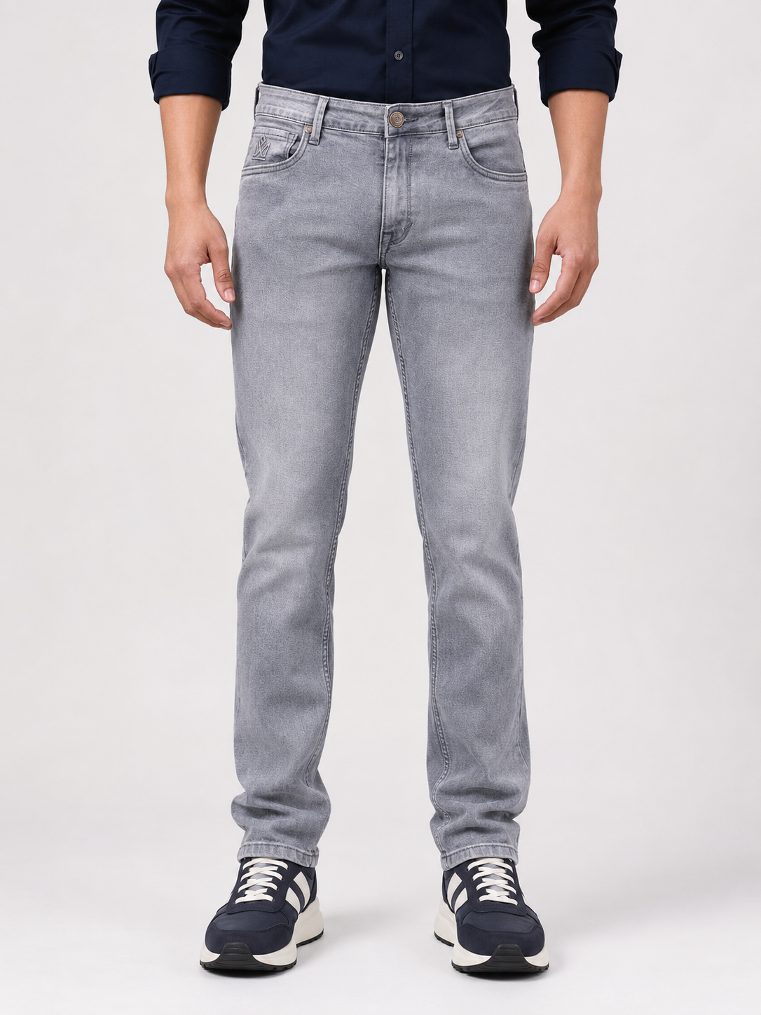 Dark Grey Slim Fit Denim