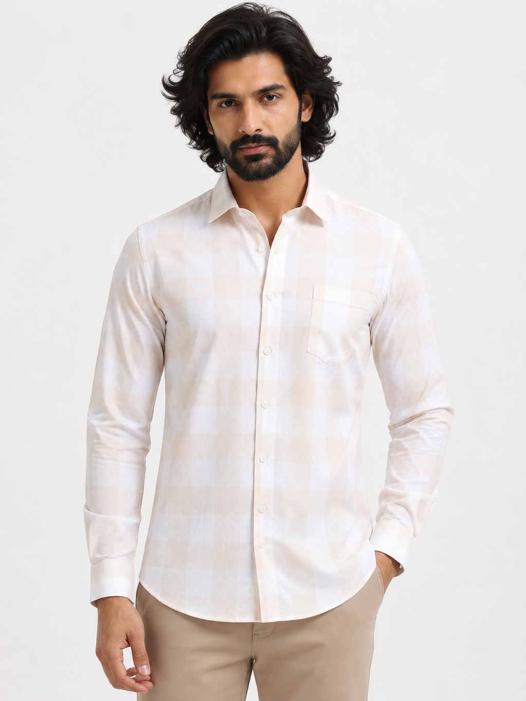 Sandblock Luxe Check Jacquard Shirt