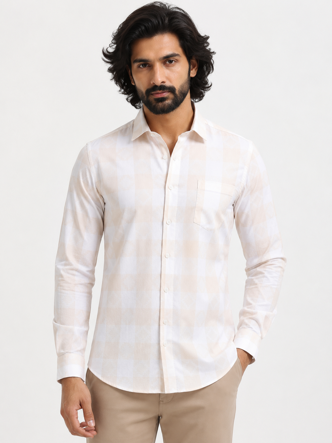 Sandblock Luxe Check Jacquard Shirt