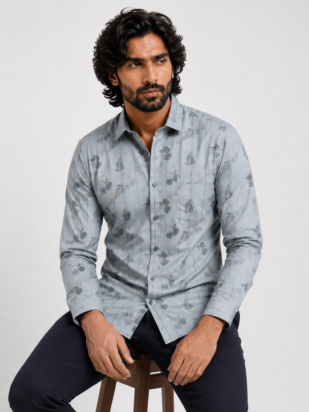 Tectonic Flora Artisan Pinstripe Shirt
