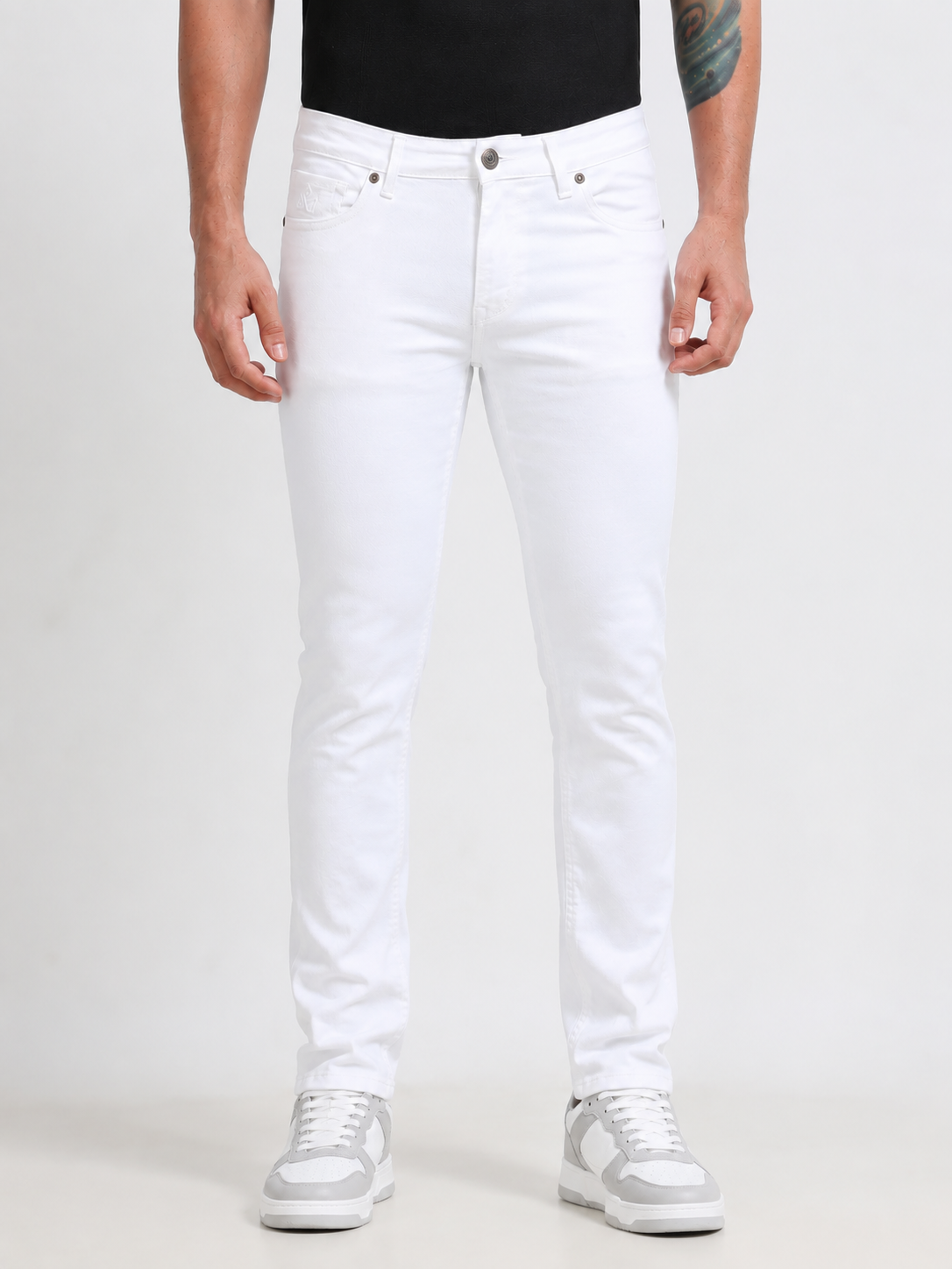 White Slim Fit Denim