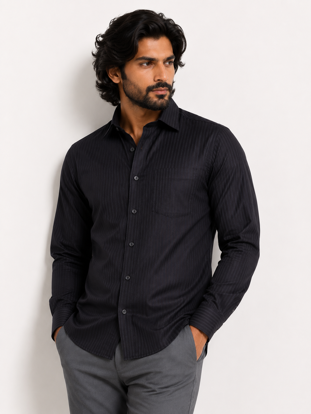 Midnight Shadow Stripe Shirt