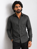 Nocturnal Olive Artisan Textured Shirt