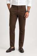 Dark Brown Cotton Trousers
