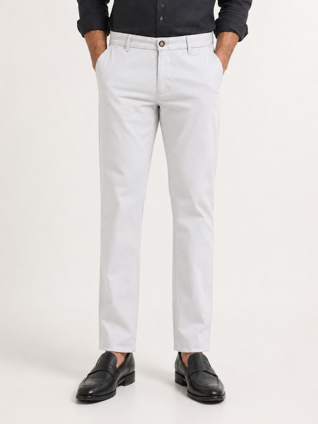 Light Grey Dobby Trouser