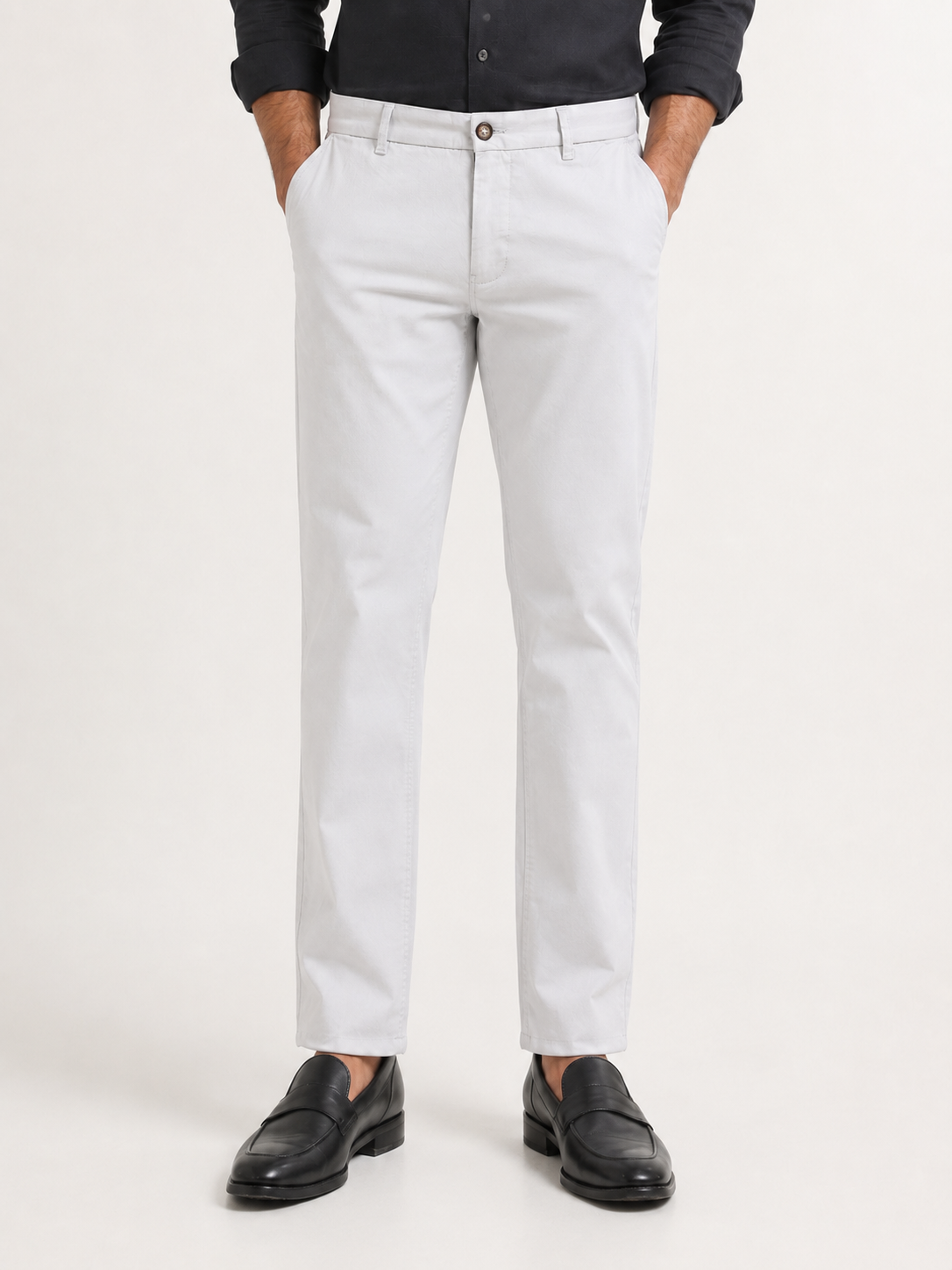 Light Grey Dobby Trouser
