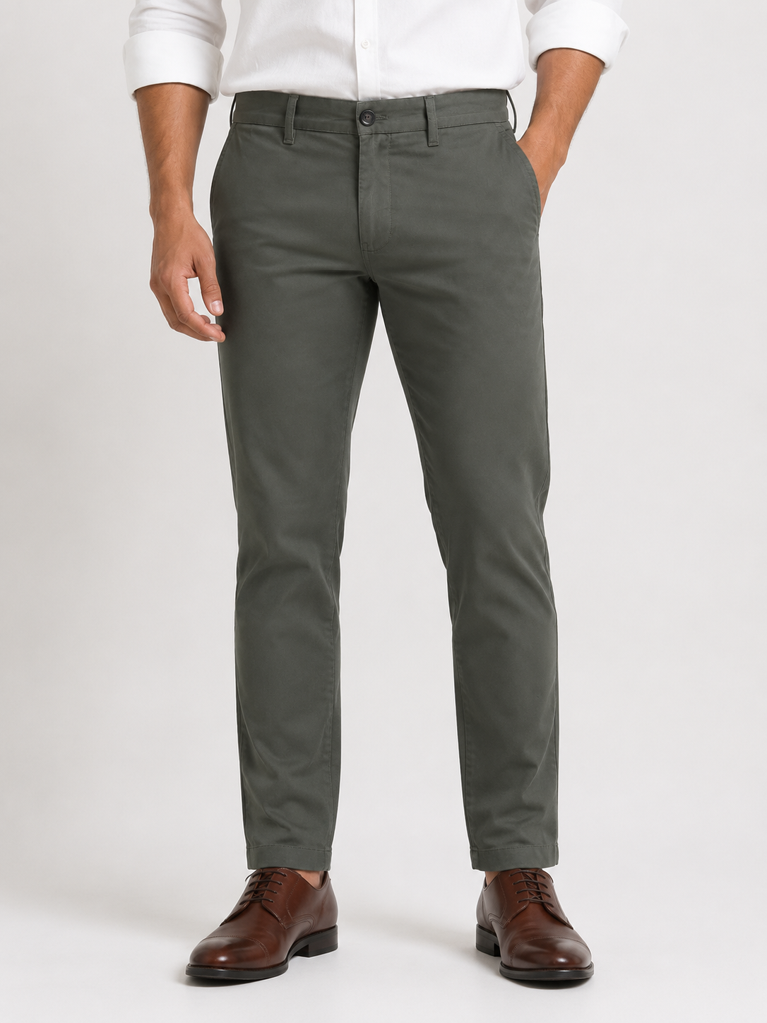 Olive Gap Twill Trousers