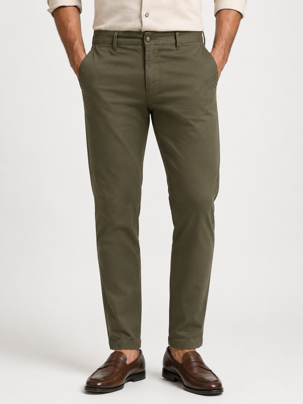 Army Green Twill Trouser