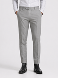 Cement Grey 4-Way Stretch Formal Trouser