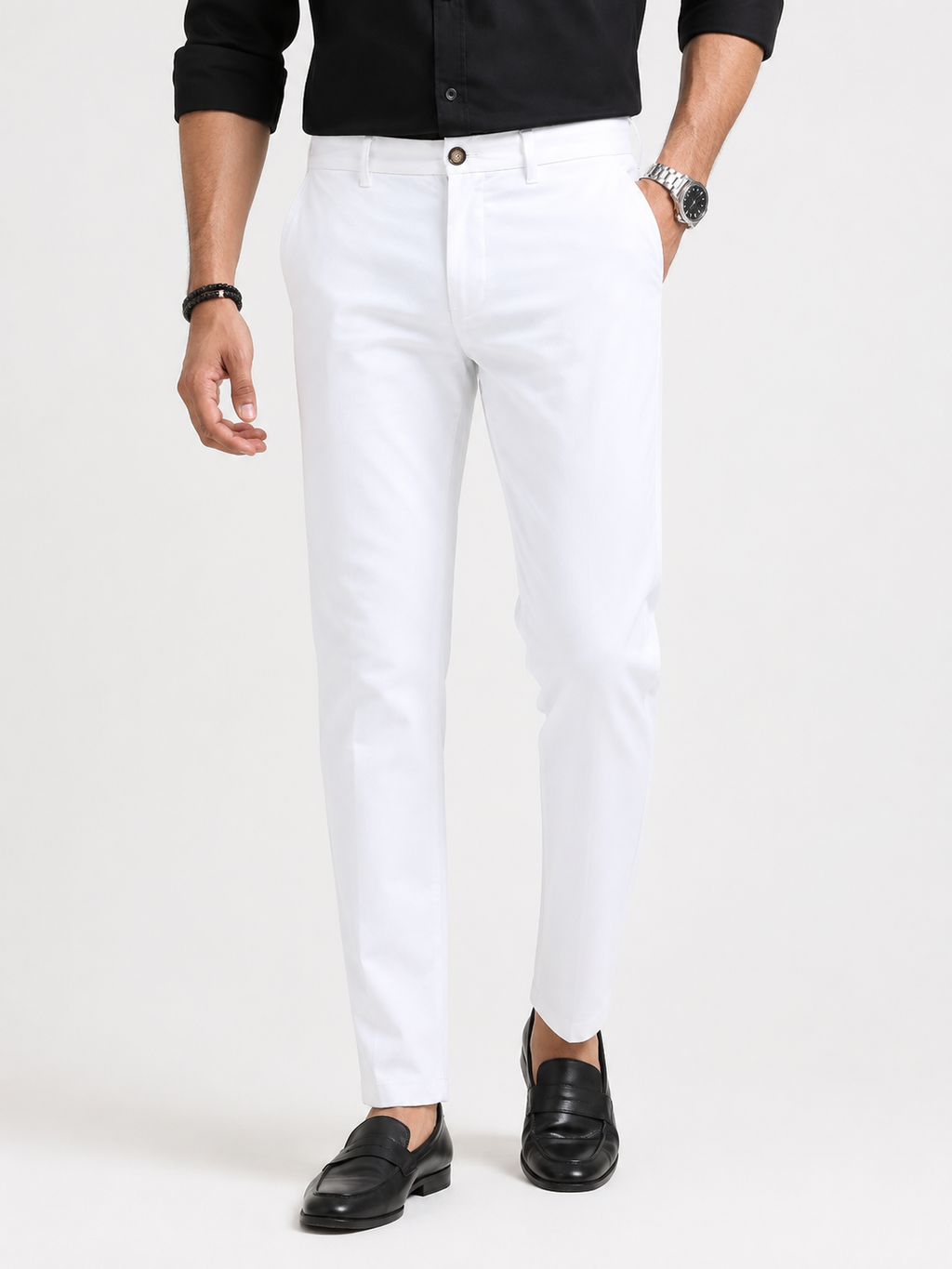 Imperial White Giza Trouser