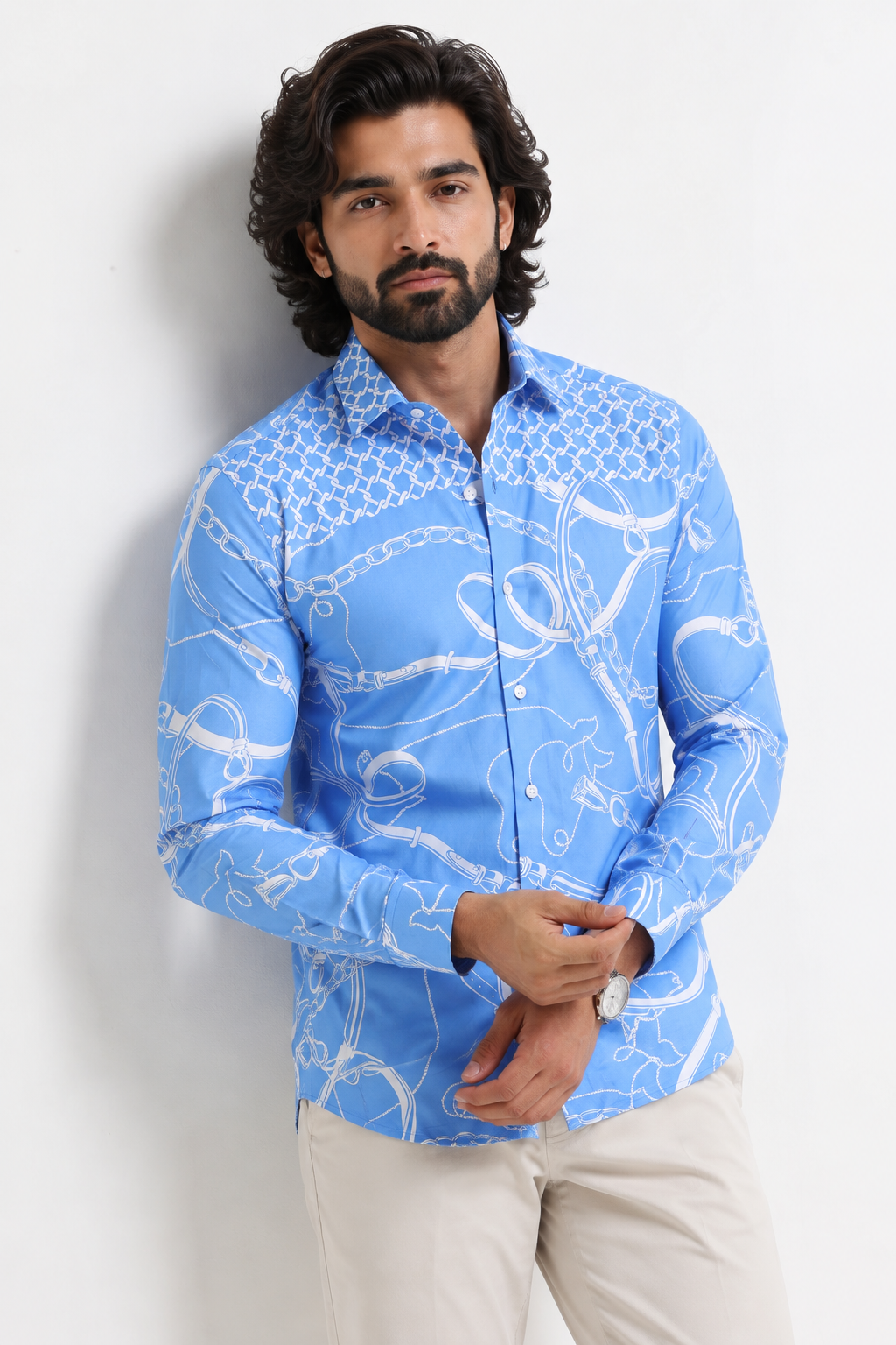 Cerulean Equestrian Artisan Shirt