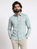 Glacier Olive Jacquard Artisan Shirt