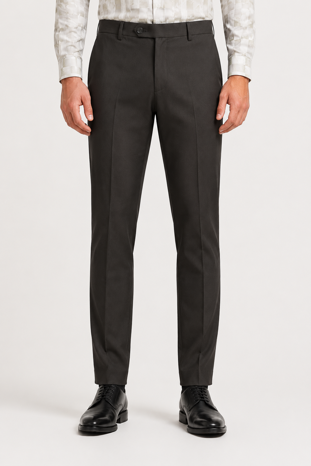 Dark Grey 4-Way Stretch Formal Trouser