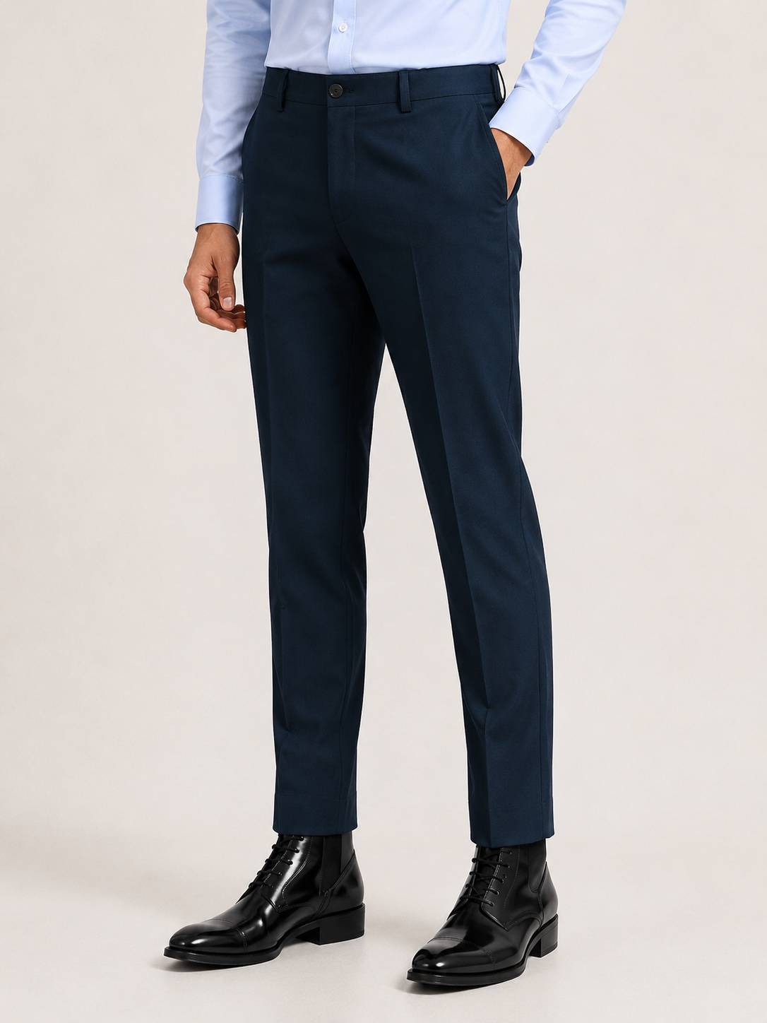 Blue Infinite 4-Way Stretch Formal Trouser