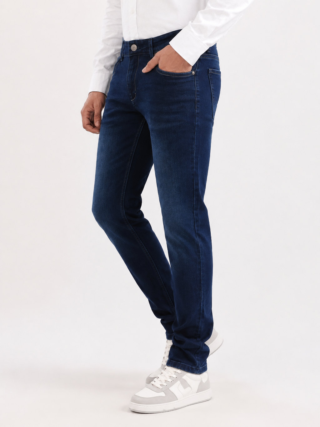Indigo Dark Blue Slim Fit Denim