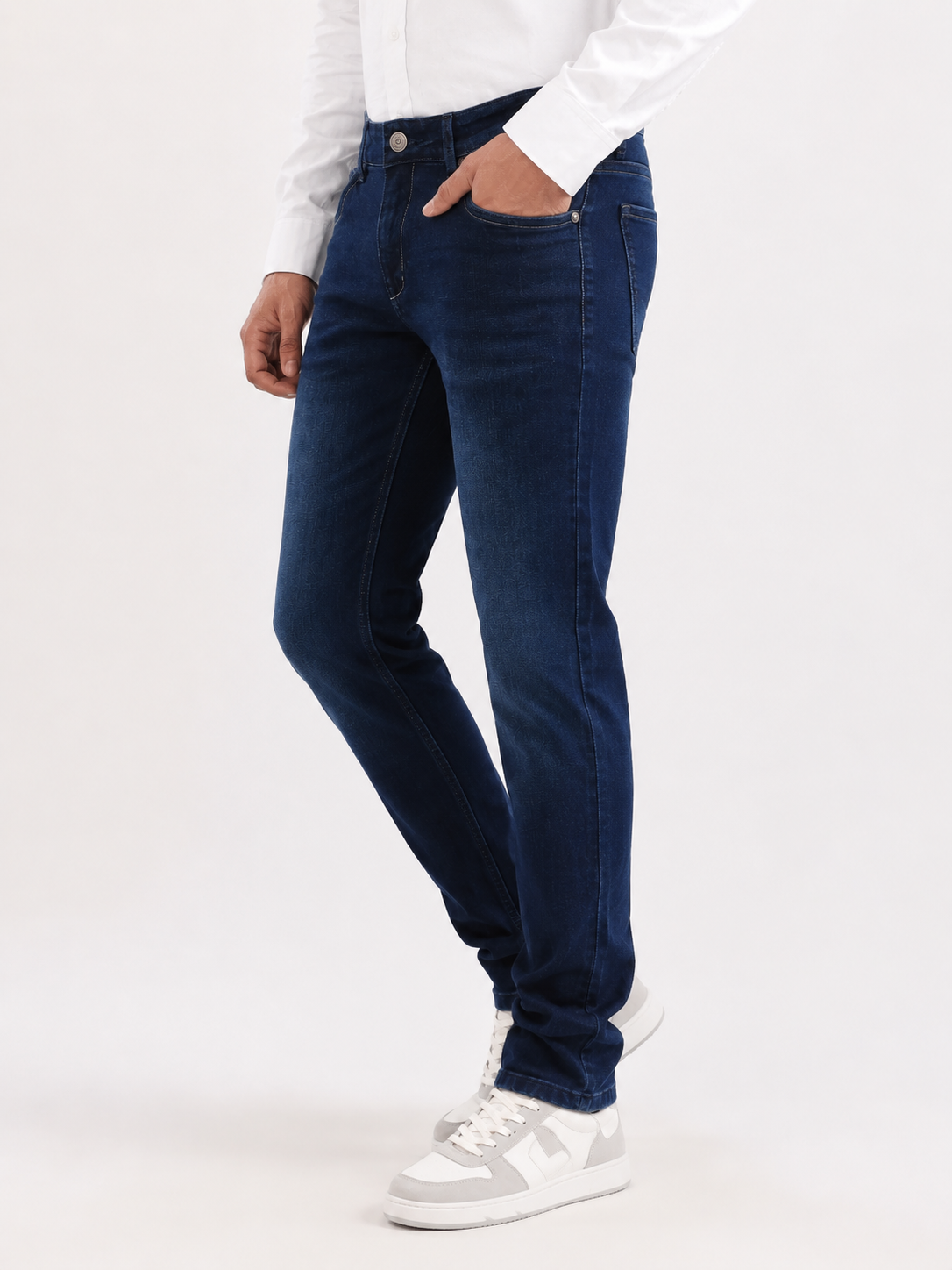 Indigo Dark Blue Slim Fit Denim