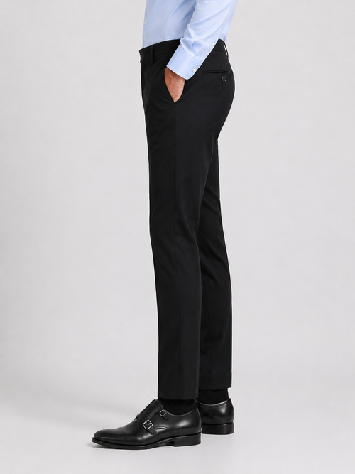 Carbon Black 4-Way Stretch Formal Trouser
