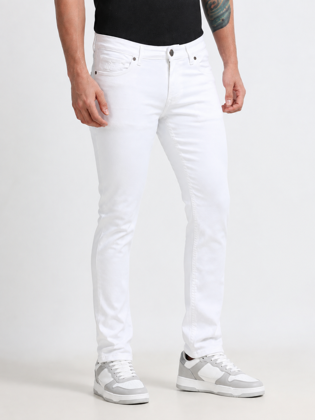 White Slim Fit Denim