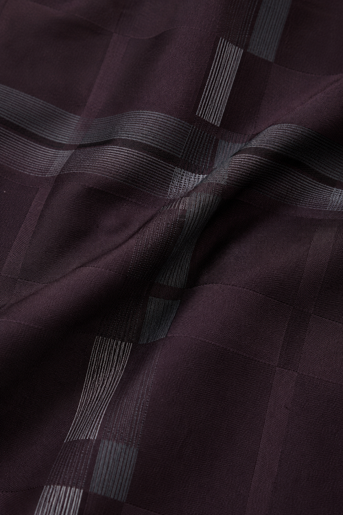 Espresso Checker Jacquard Shirt