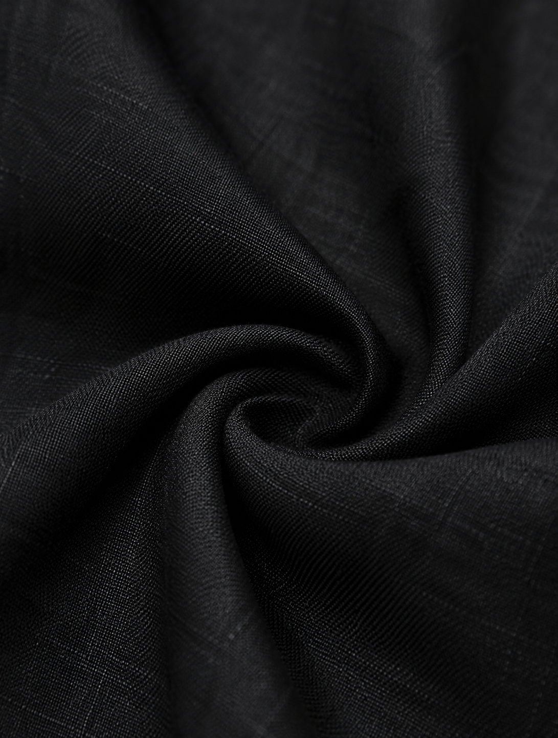Midnight Black Linen Shirt
