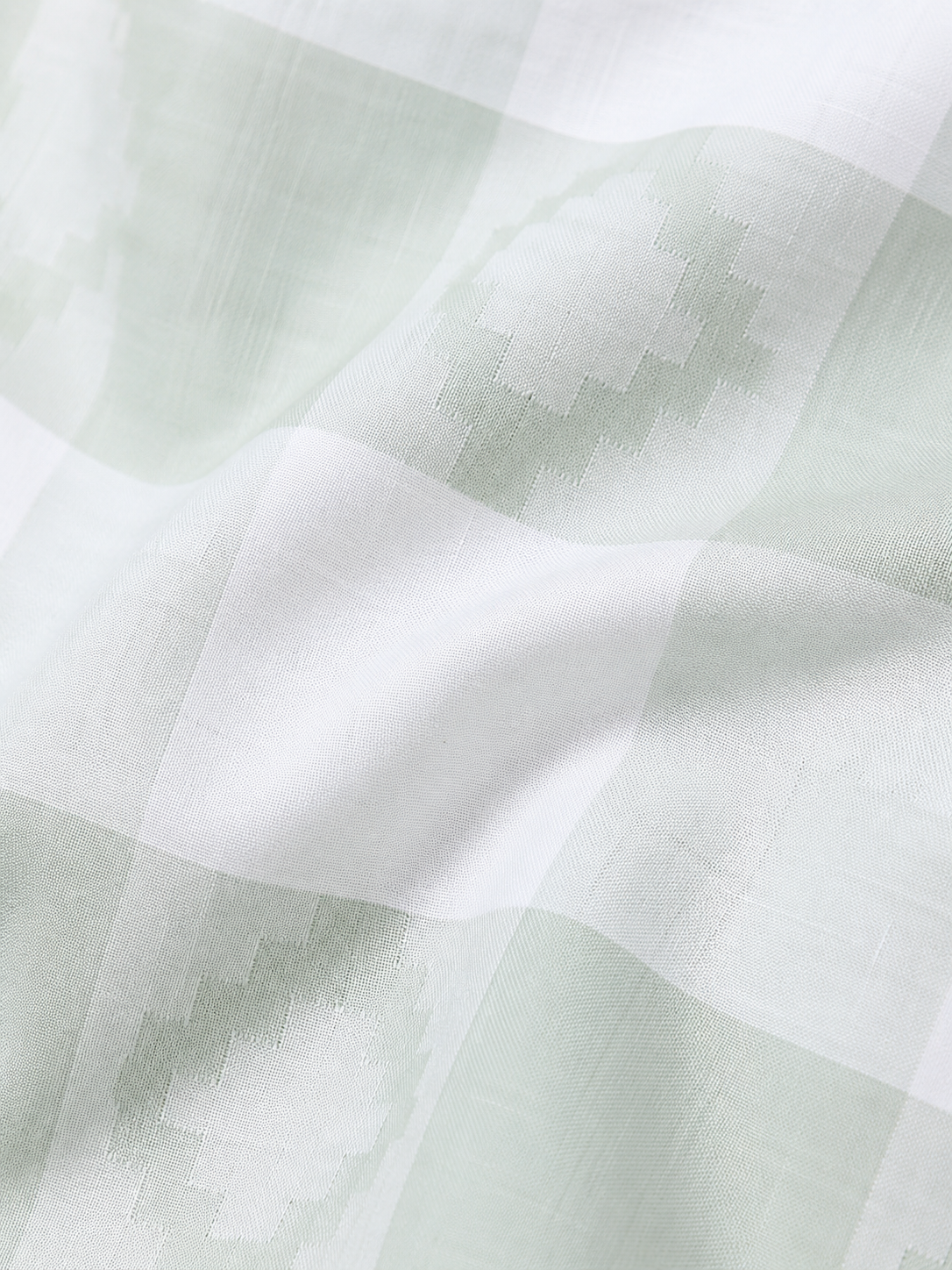 Pistachio Check Artisan Jacquard Shirt