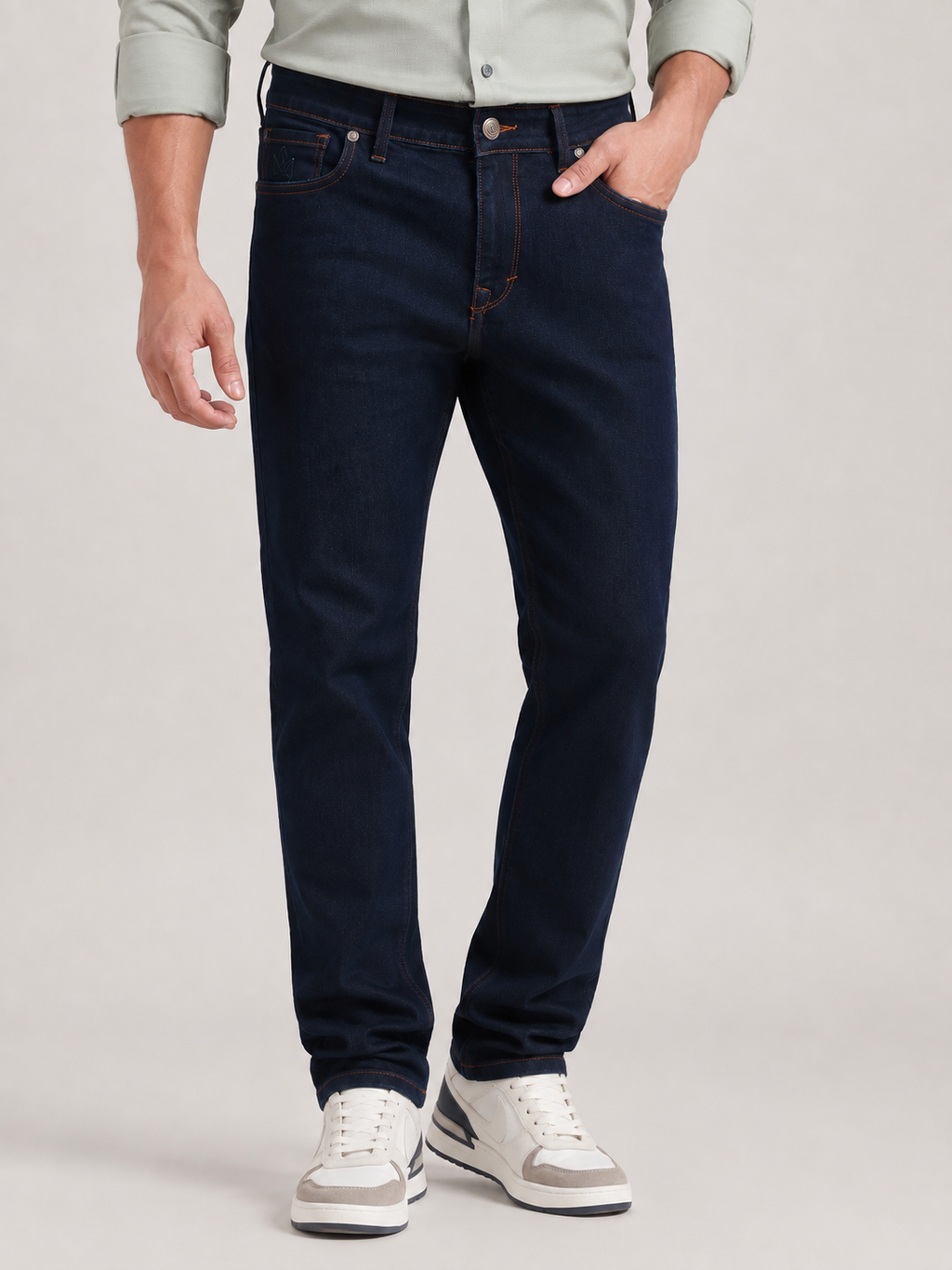 Dark Ink Blue Slim Fit Denim