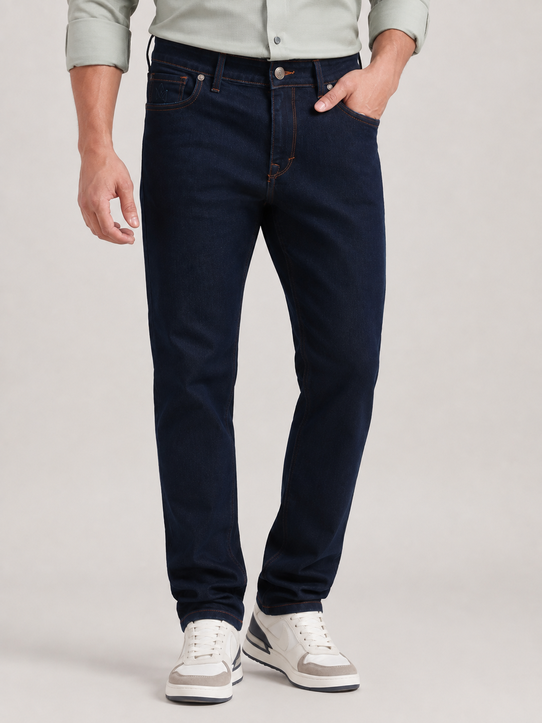 Dark Ink Blue Slim Fit Denim