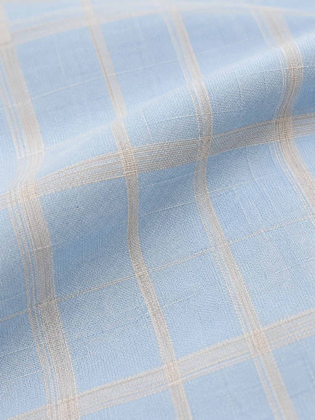 Sky Champagne Windowpane Jacquard Shirt