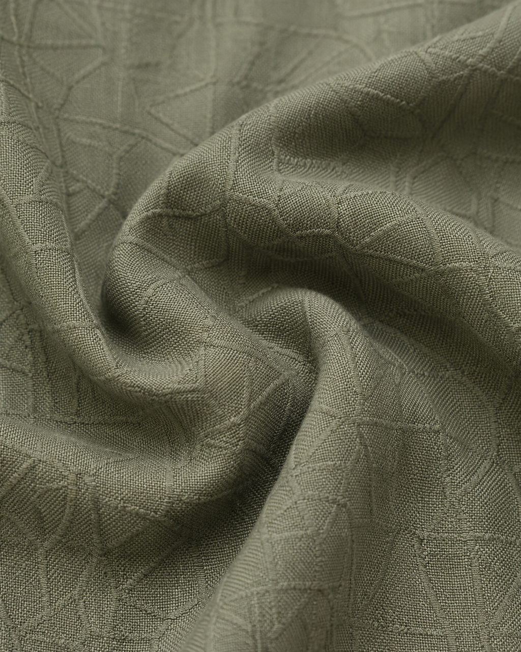 Rustic Olive Linen Shirt