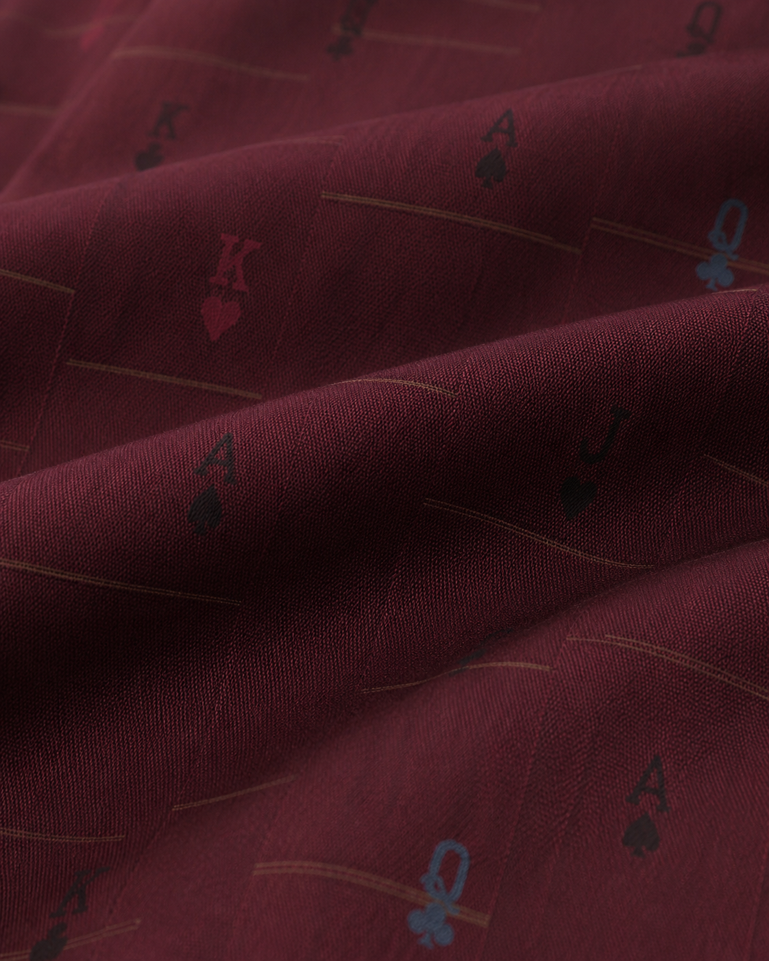 Crimson Cipher Jacquard Shirt