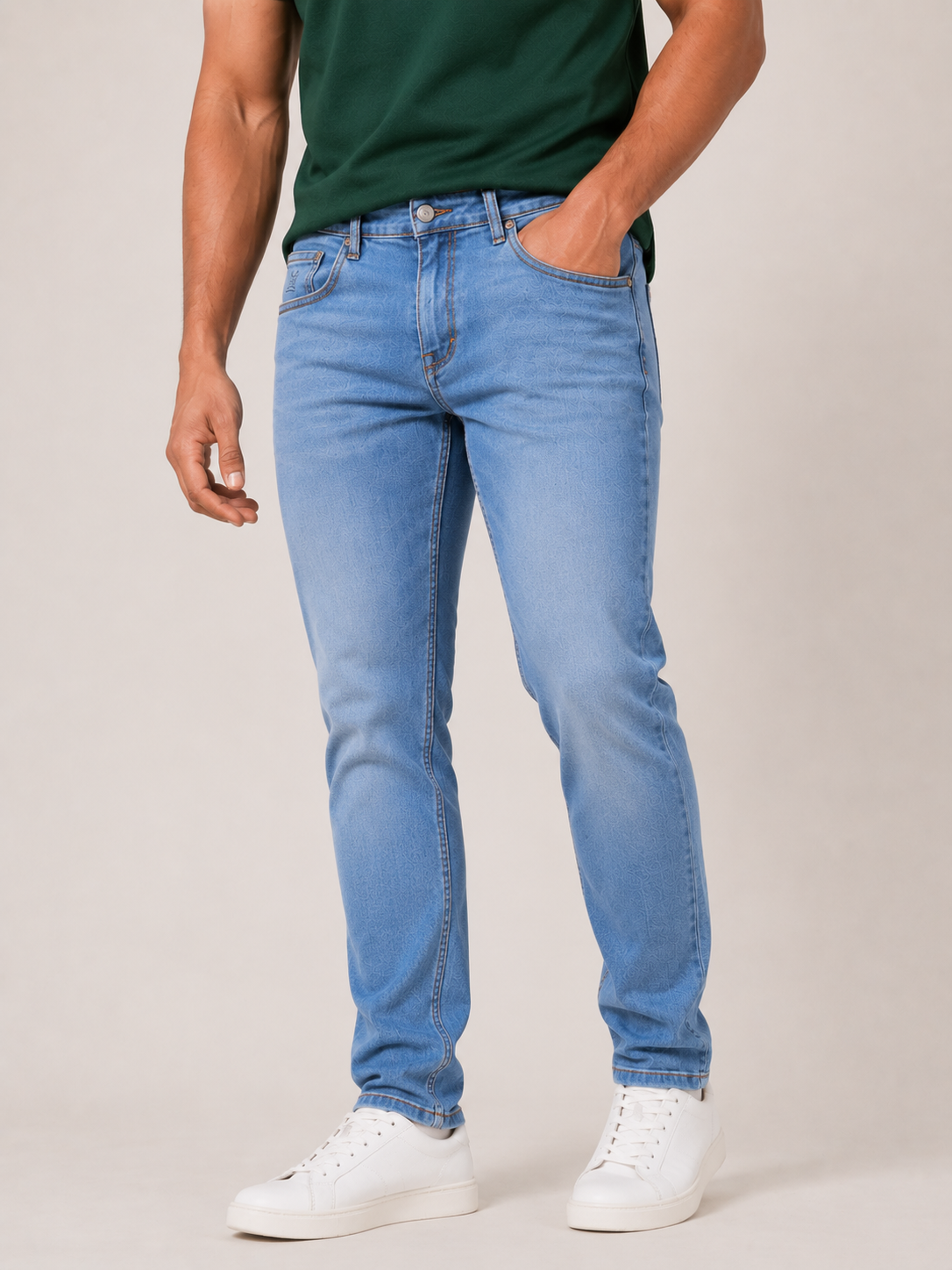Light Blue Slim Fit Denim