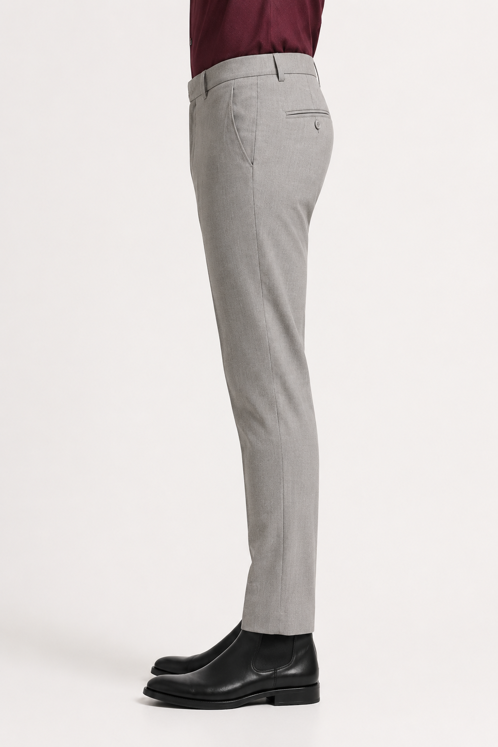 Ash Grey 4-Way Stretch Formal Trouser