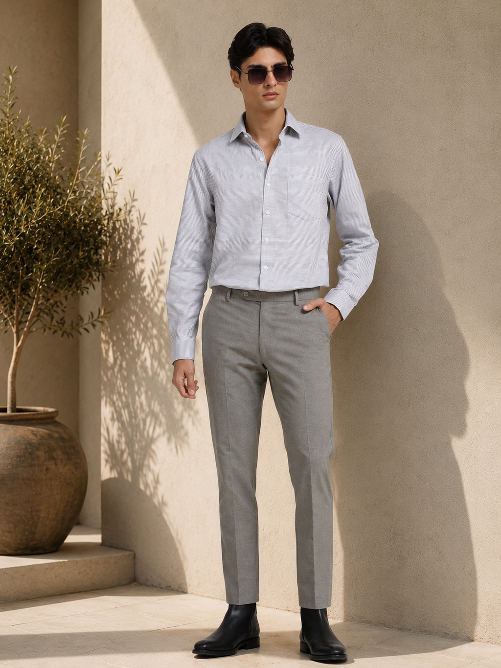 Silver Lined Heritage Stripe Shirt