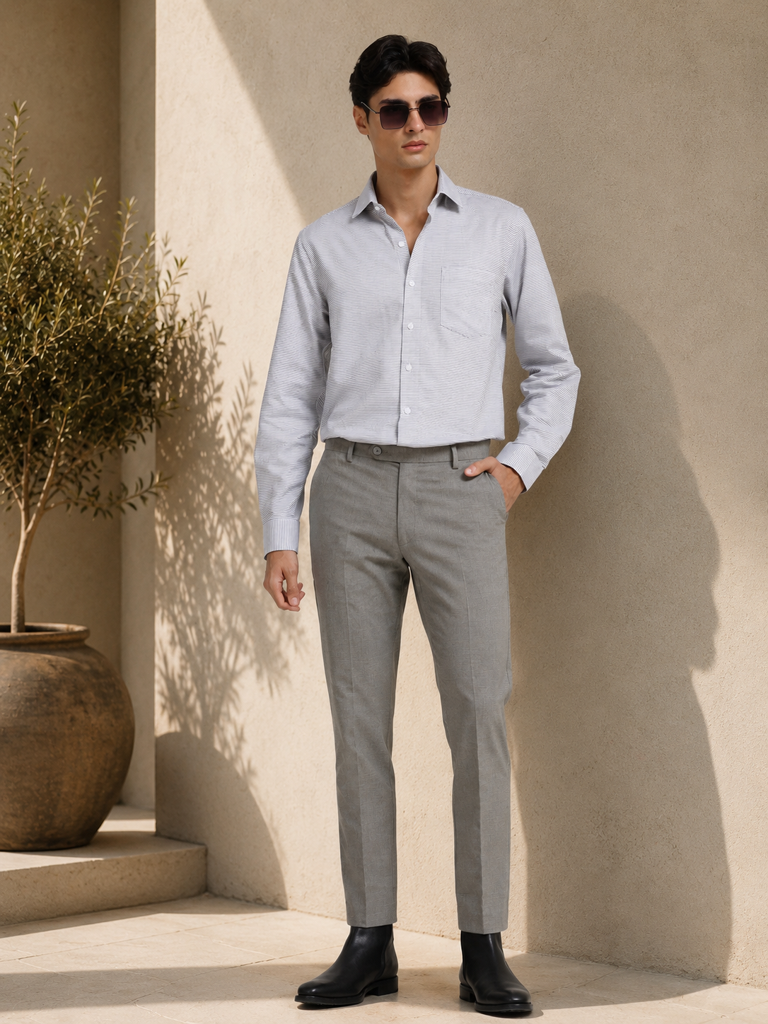 Silver Lined Heritage Stripe Shirt