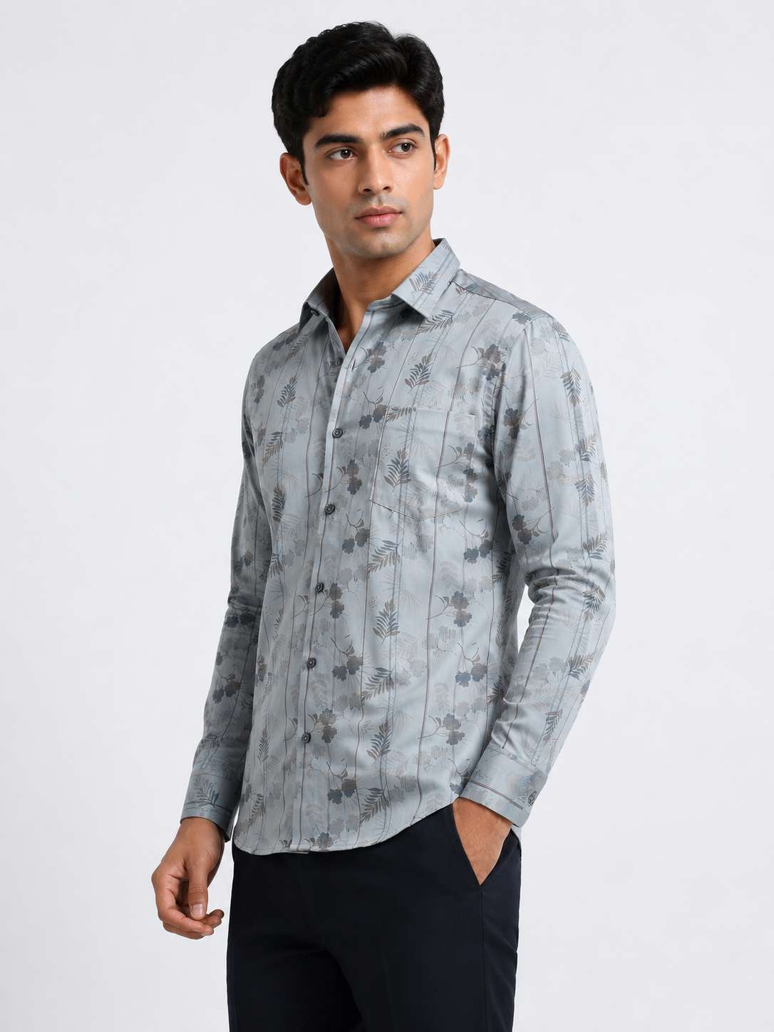 Tectonic Flora Artisan Pinstripe Shirt