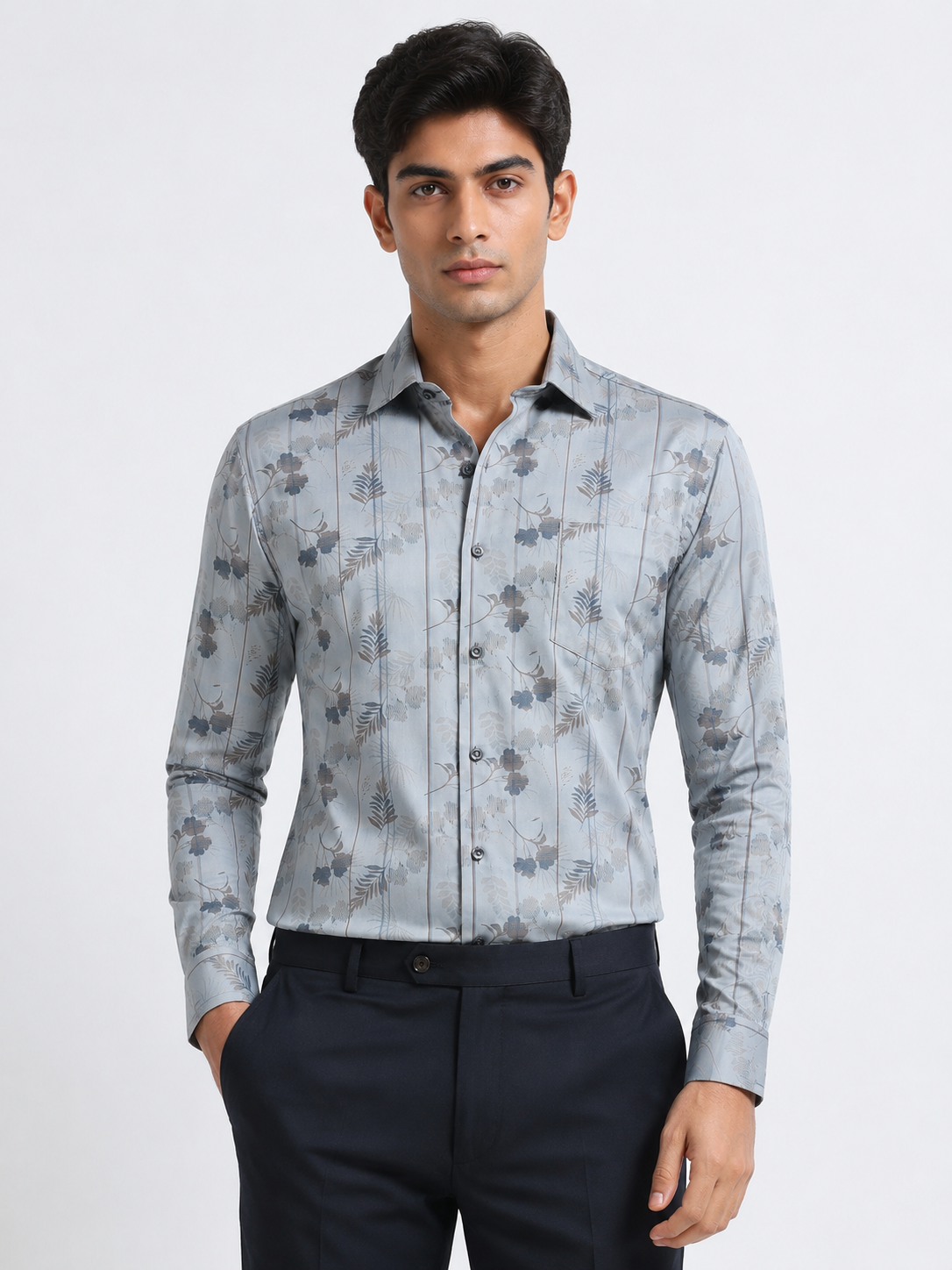 Tectonic Flora Artisan Pinstripe Shirt
