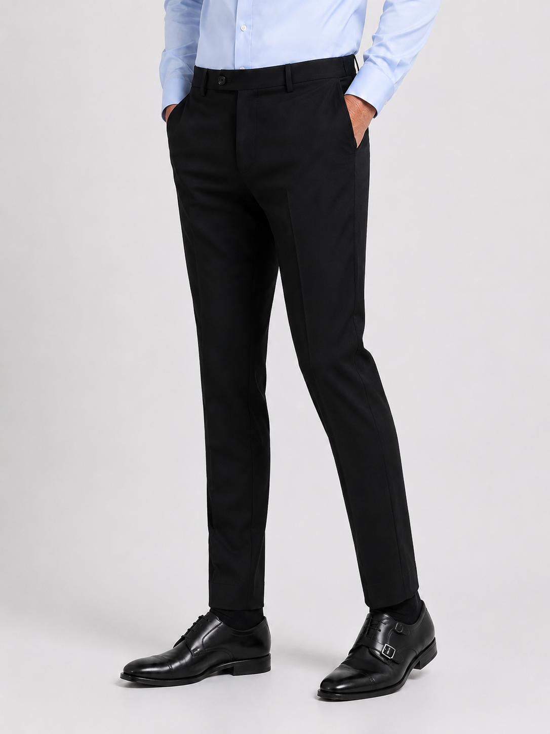 Carbon Black 4-Way Stretch Formal Trouser