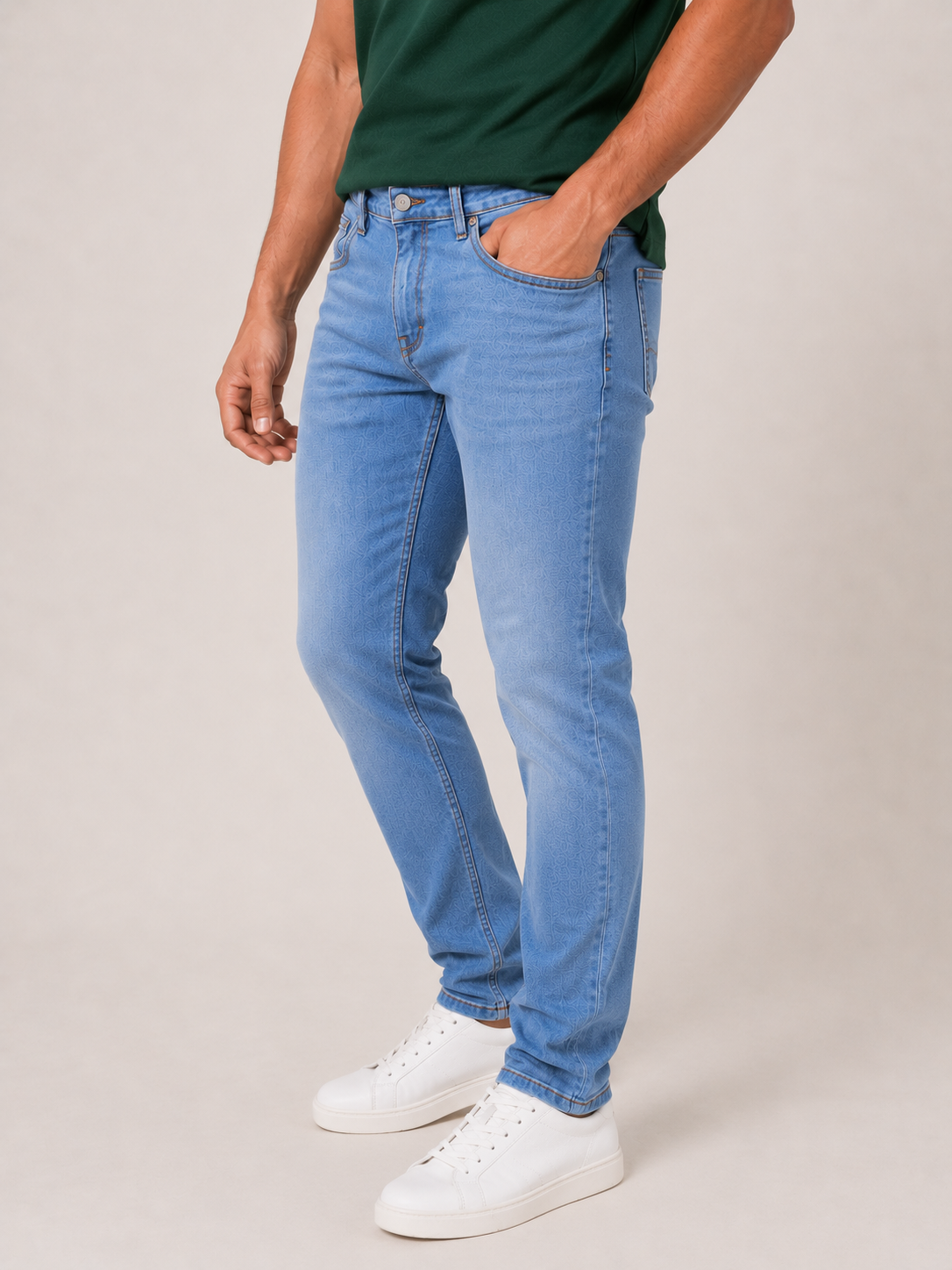 Light Blue Slim Fit Denim