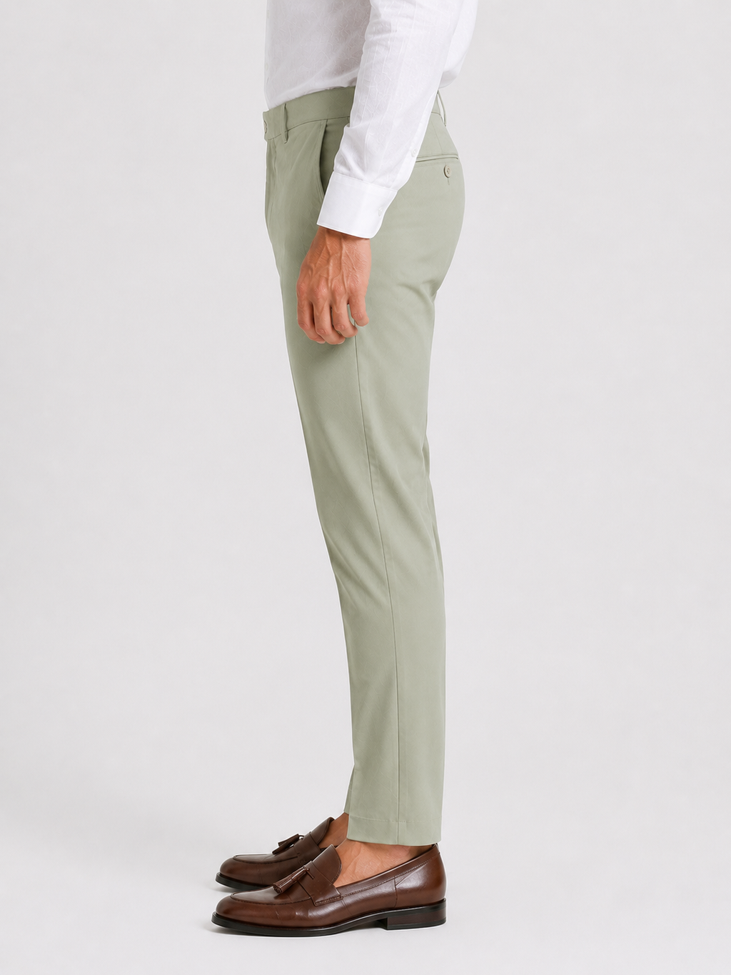Pista Green 4-Way Stretch Formal Trouser