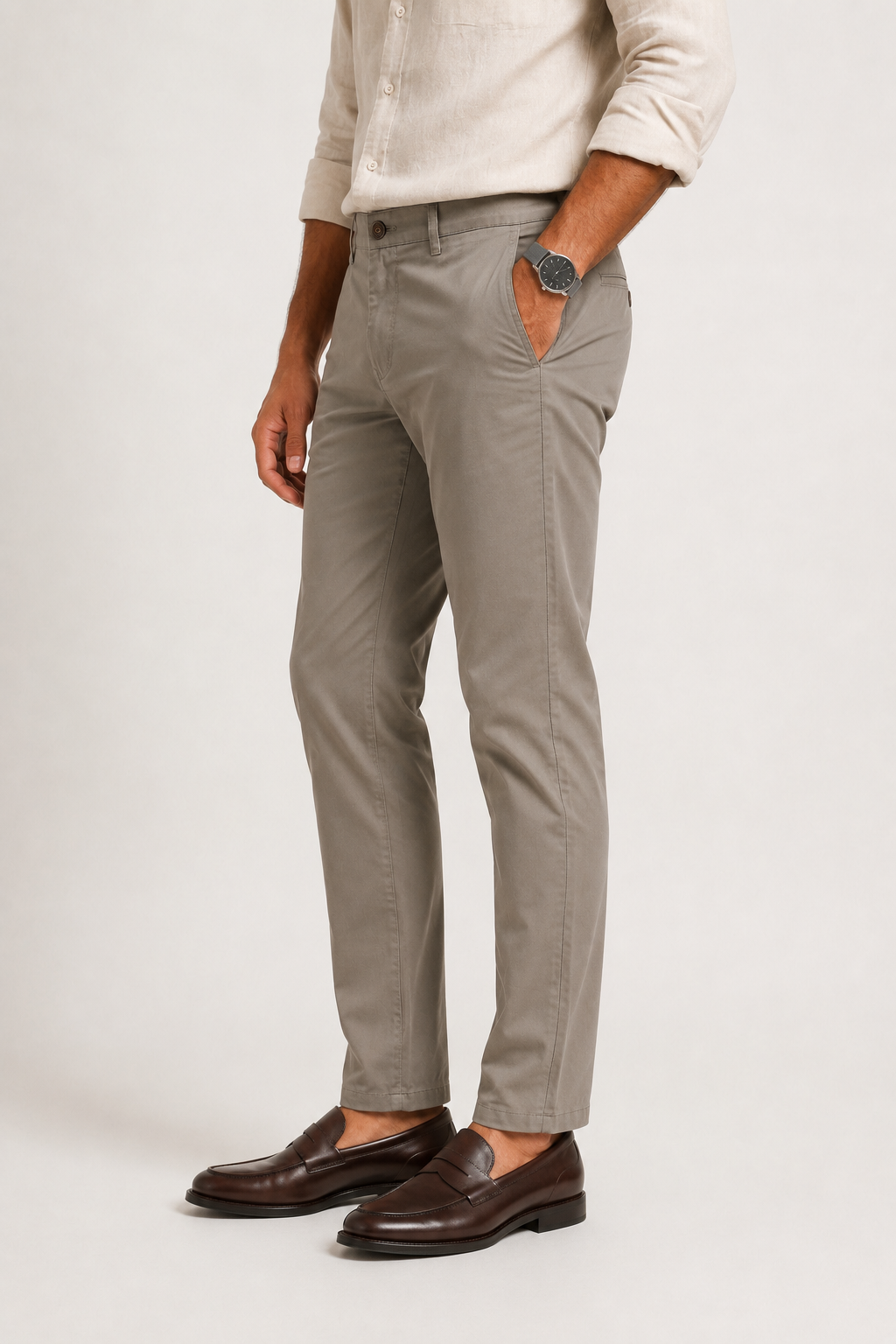 Light Khaki Twill Trouser