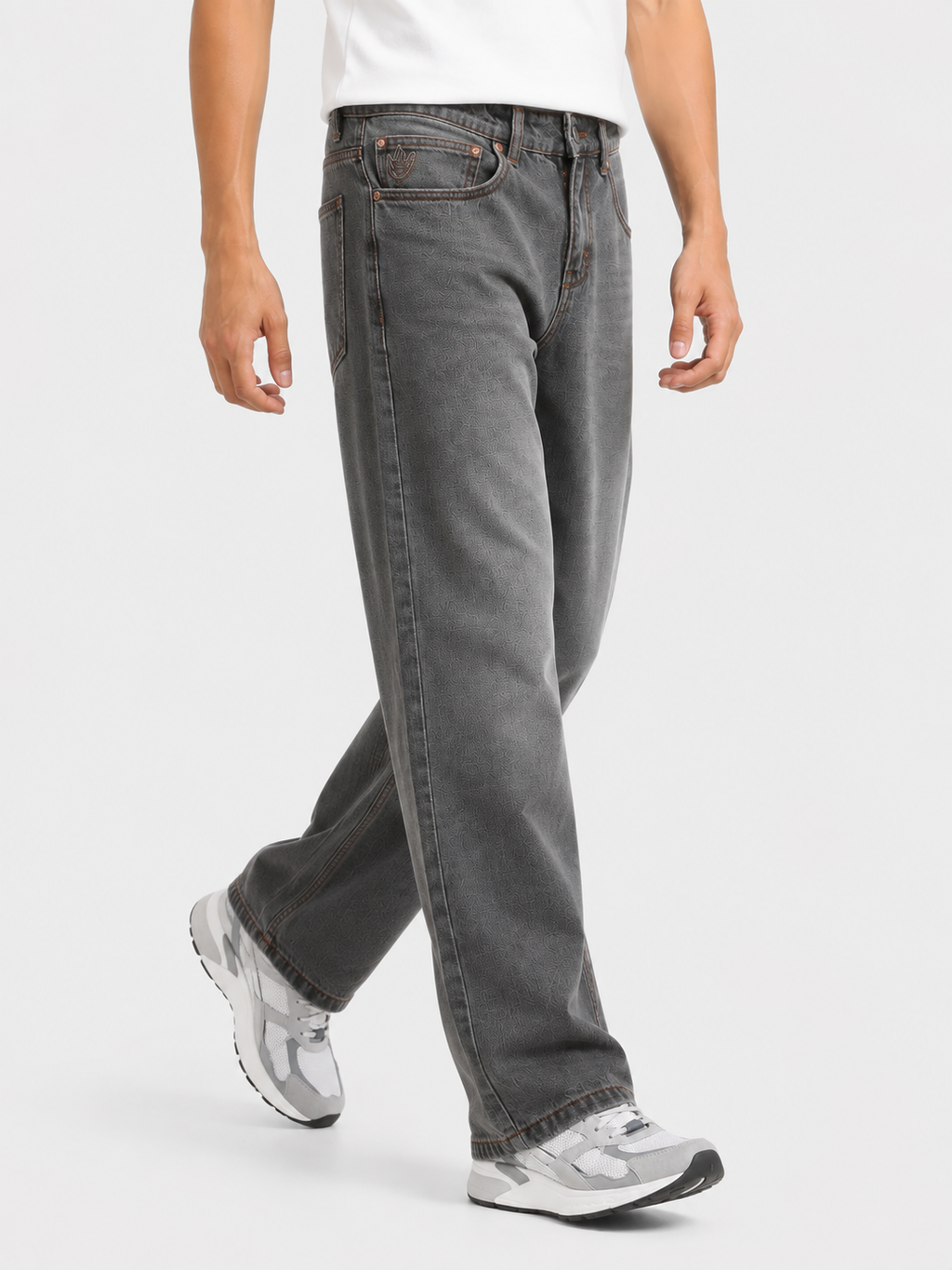 Smoke Grey Baggie Fit Denim
