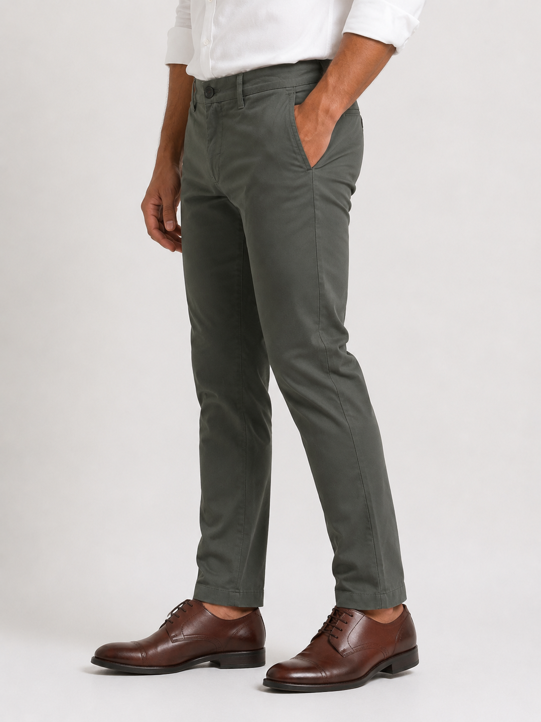 Olive Gap Twill Trousers