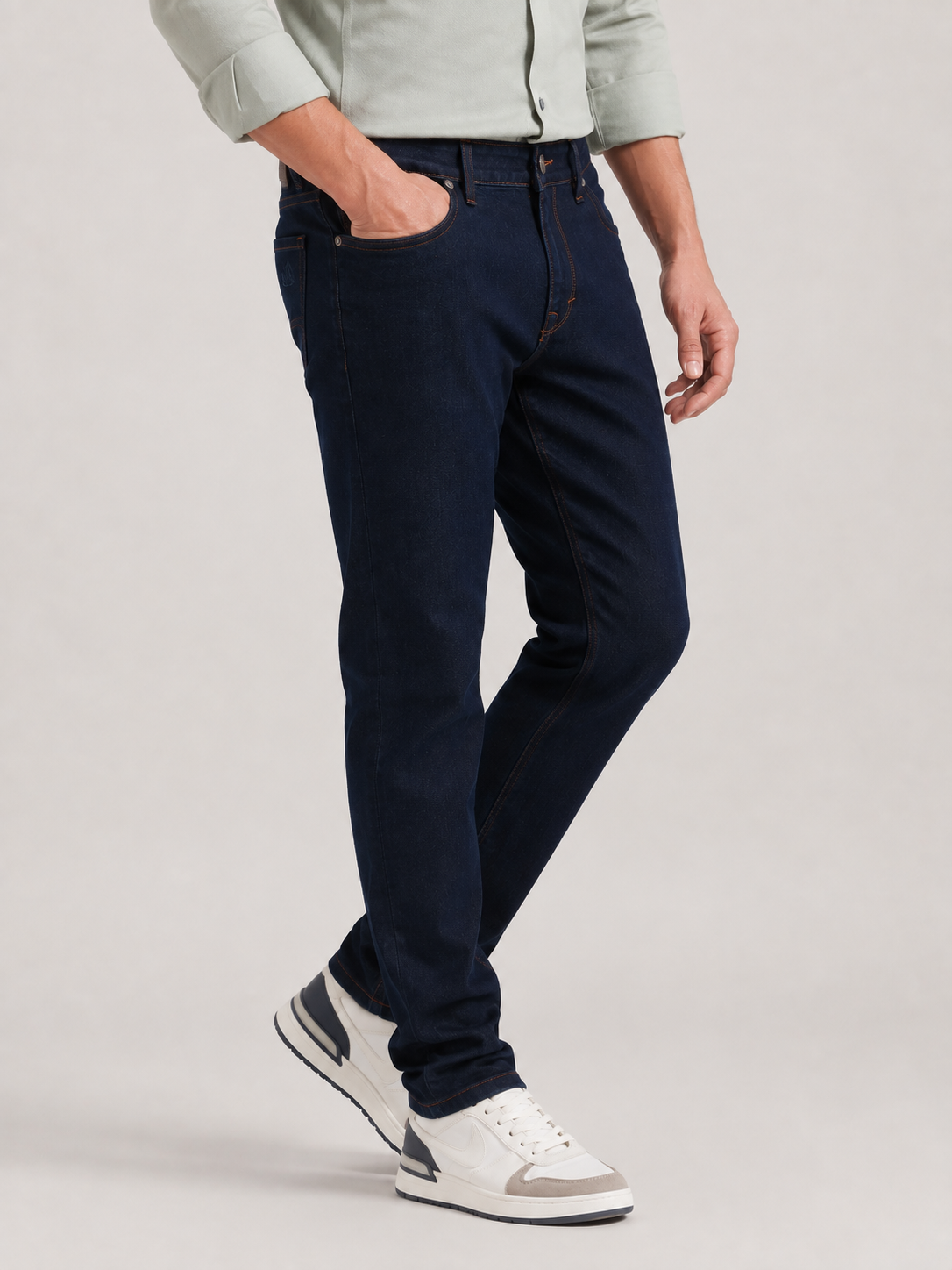 Dark Ink Blue Slim Fit Denim