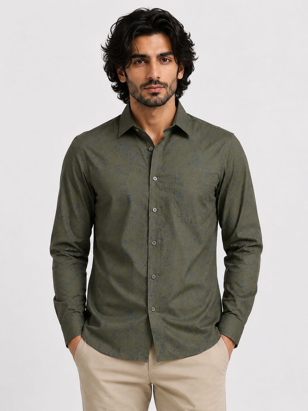Obsidian Olive Artisan Shirt