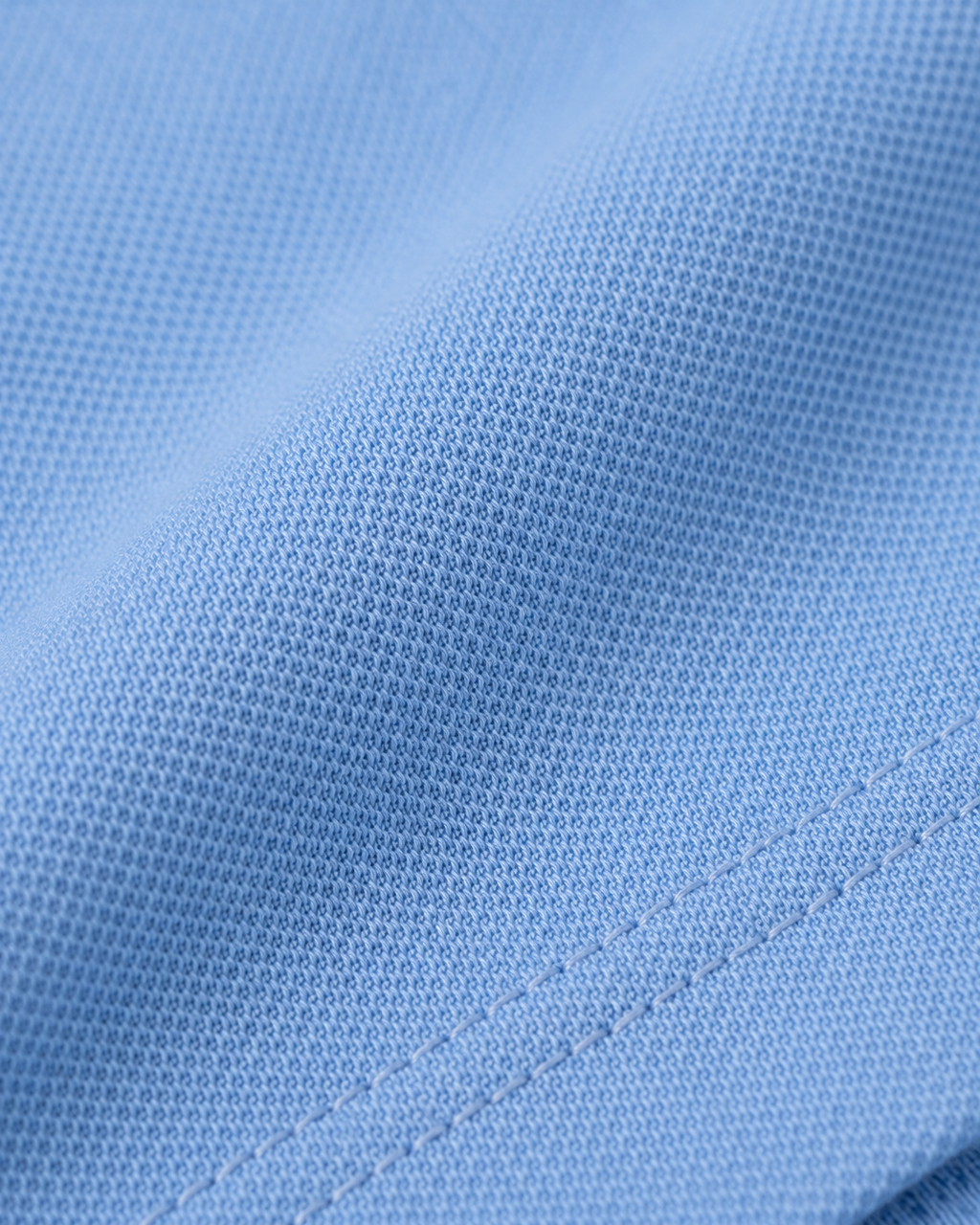 Skyline Blue Premium Piqué Polo T-Shirt