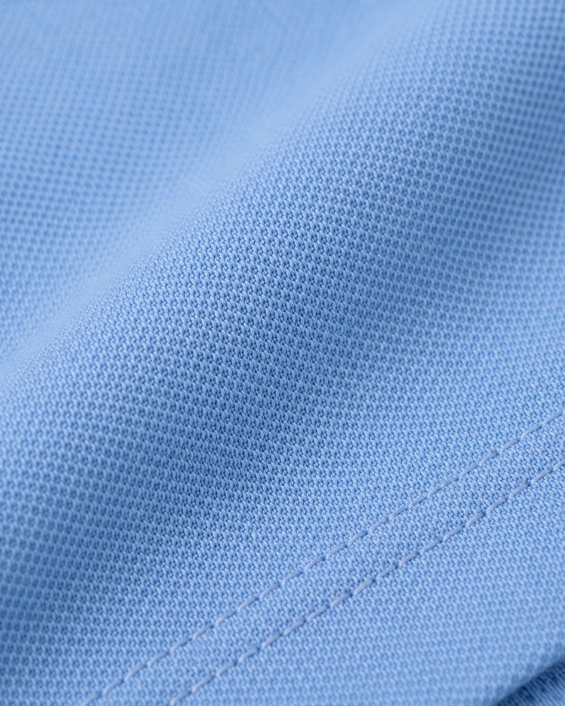 Skyline Blue Premium Piqué Polo T-Shirt