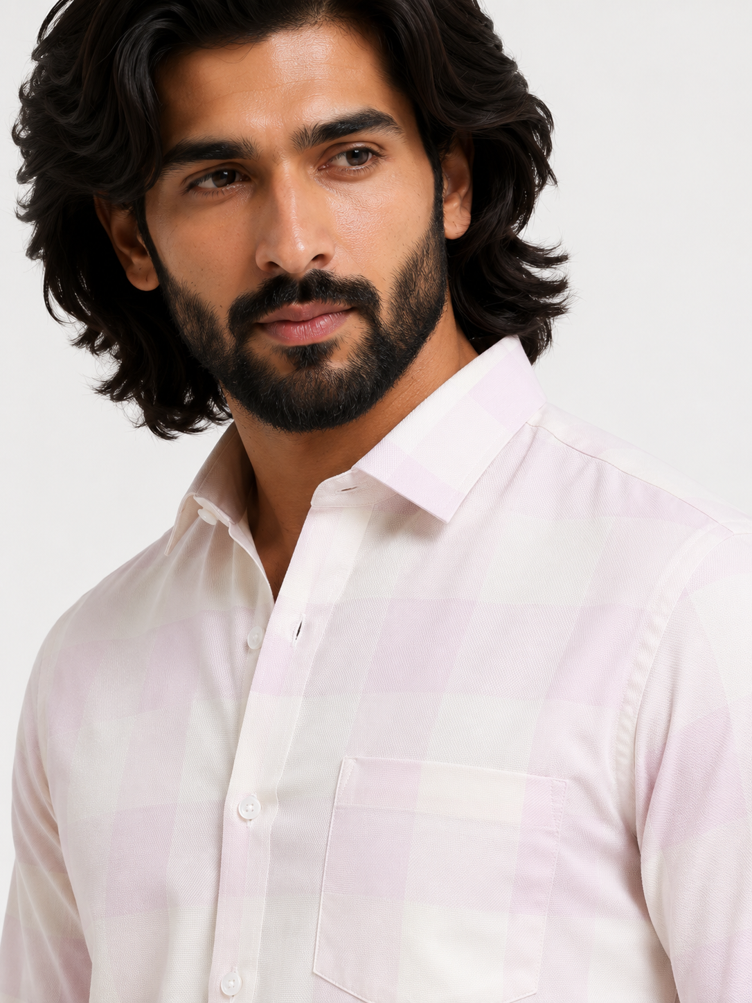 Pastel Prism Check Jacquard Shirt