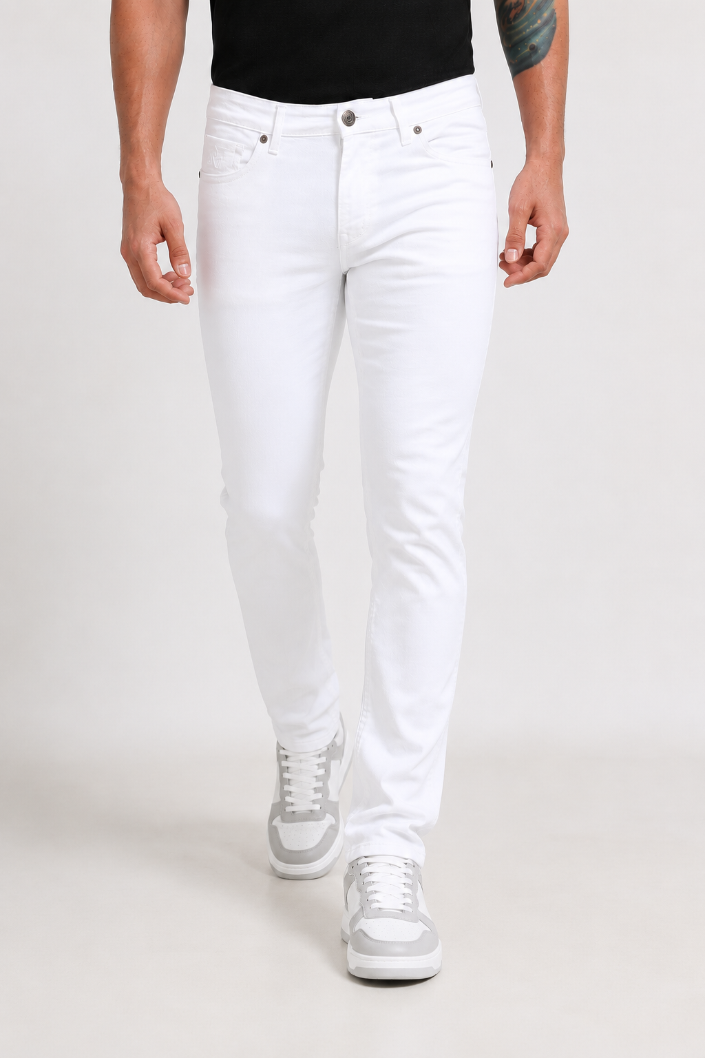White Slim Fit Denim